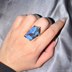 Vibrant Blue Stone Ring